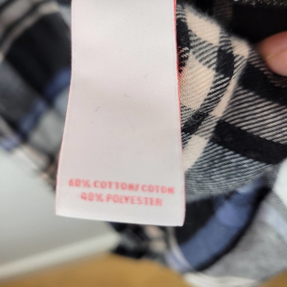 Make & Model Flannel long sleeve shirt Small blue - Picture 11 of 13